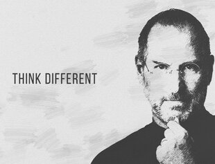 Репродукция Думай иначе (Think different) - Steve Jobs 100x150 см цена и информация | Настенные деревянные декорации | kaup24.ee