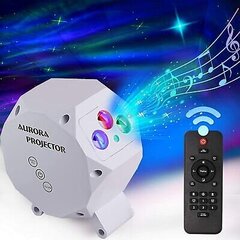 LED projektor Aurora, 15 x 15 x 9 cm hind ja info | Peokaunistused | kaup24.ee