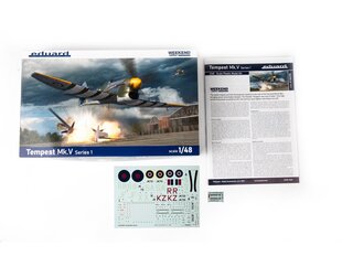 Mudel Eduard - Hawker Tempest Mk.V Series 1 Weekend Edition, 1/48, 84195 hind ja info | Klotsid ja konstruktorid | kaup24.ee