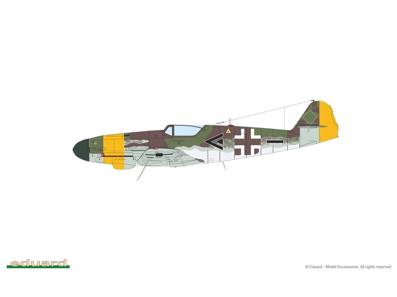 Mudel Eduard - Messerschmitt Bf 109K-4 Kurfürst Limited edition, 1/48, 11177 цена и информация | Klotsid ja konstruktorid | kaup24.ee