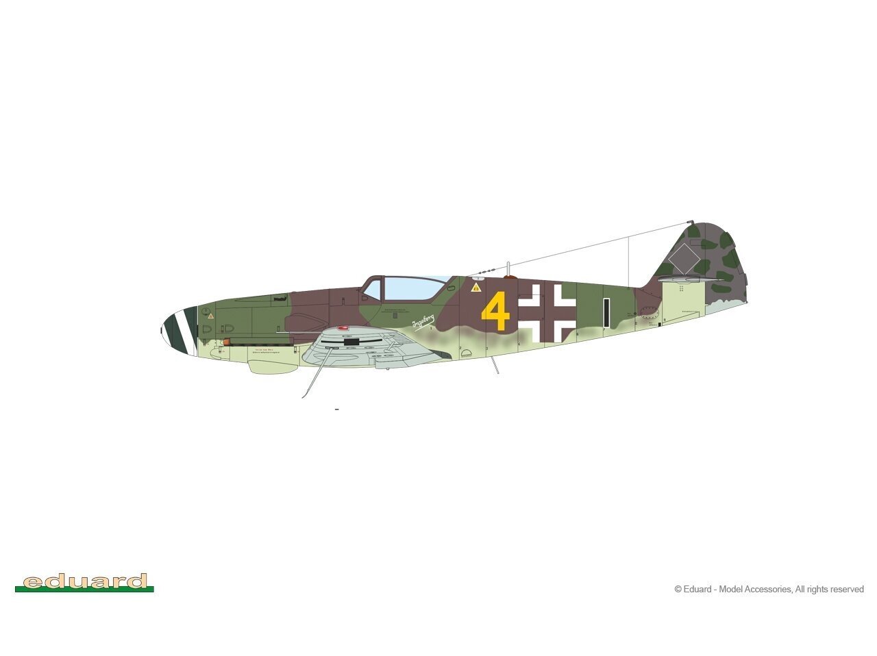 Mudel Eduard - Messerschmitt Bf 109K-4 Kurfürst Limited edition, 1/48, 11177 цена и информация | Klotsid ja konstruktorid | kaup24.ee