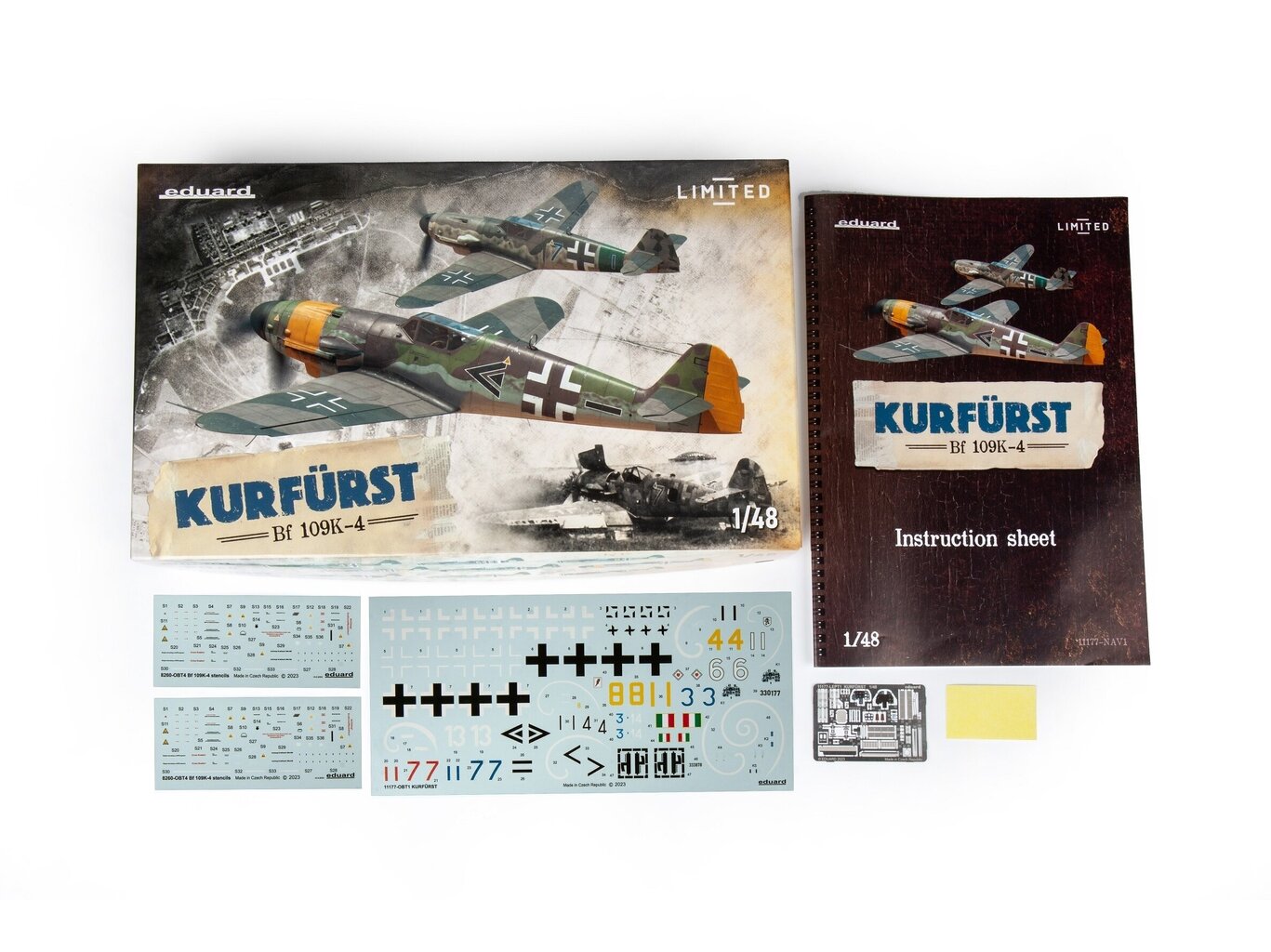 Mudel Eduard - Messerschmitt Bf 109K-4 Kurfürst Limited edition, 1/48, 11177 цена и информация | Klotsid ja konstruktorid | kaup24.ee