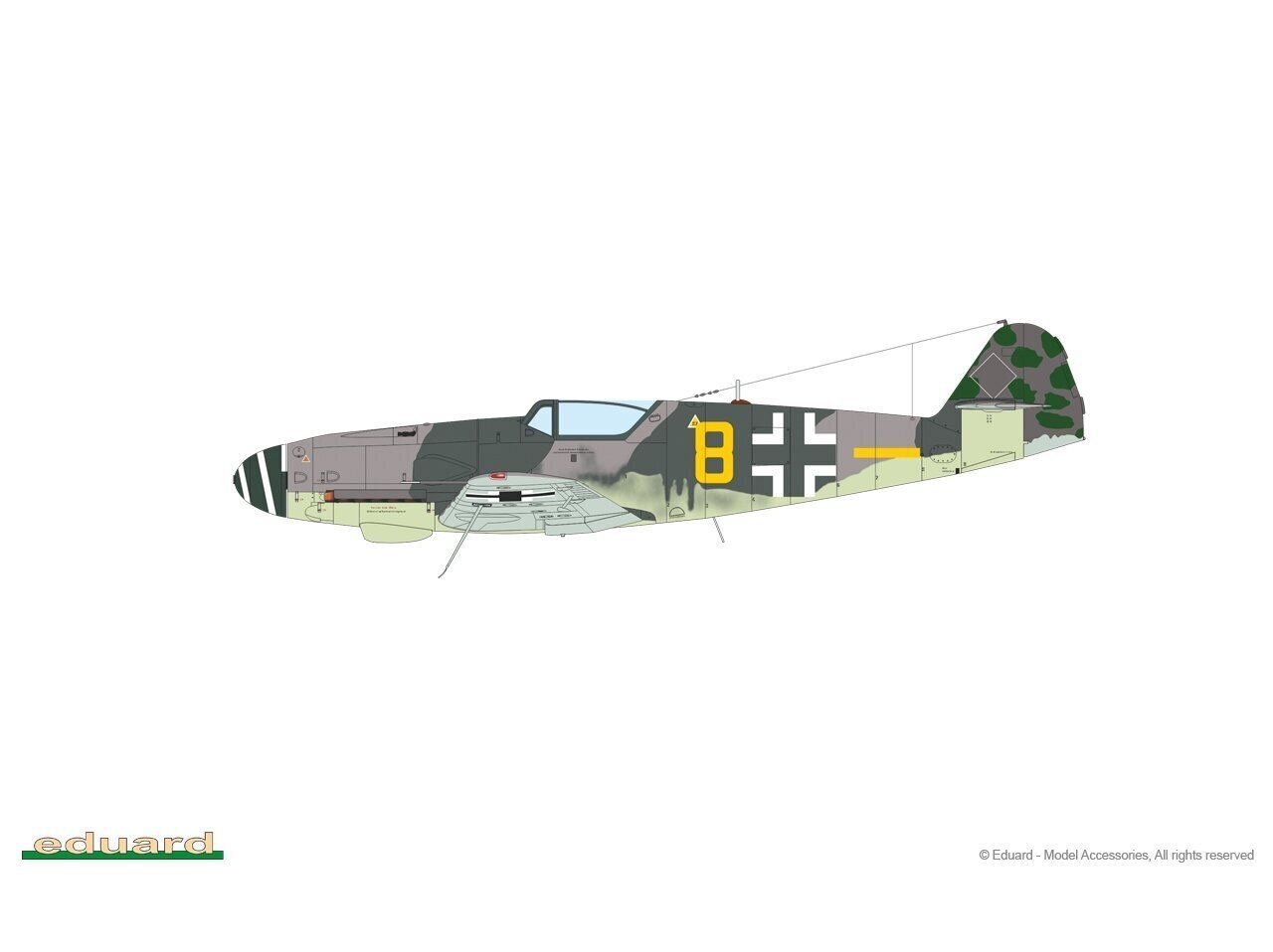 Mudel Eduard - Messerschmitt Bf 109K-4 Kurfürst Limited edition, 1/48, 11177 цена и информация | Klotsid ja konstruktorid | kaup24.ee