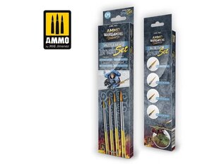 Набор кистей AMMO MIG - Wargaming Universe – Shaders & Washes Brush Set , 7623 цена и информация | Инструменты для краски | kaup24.ee