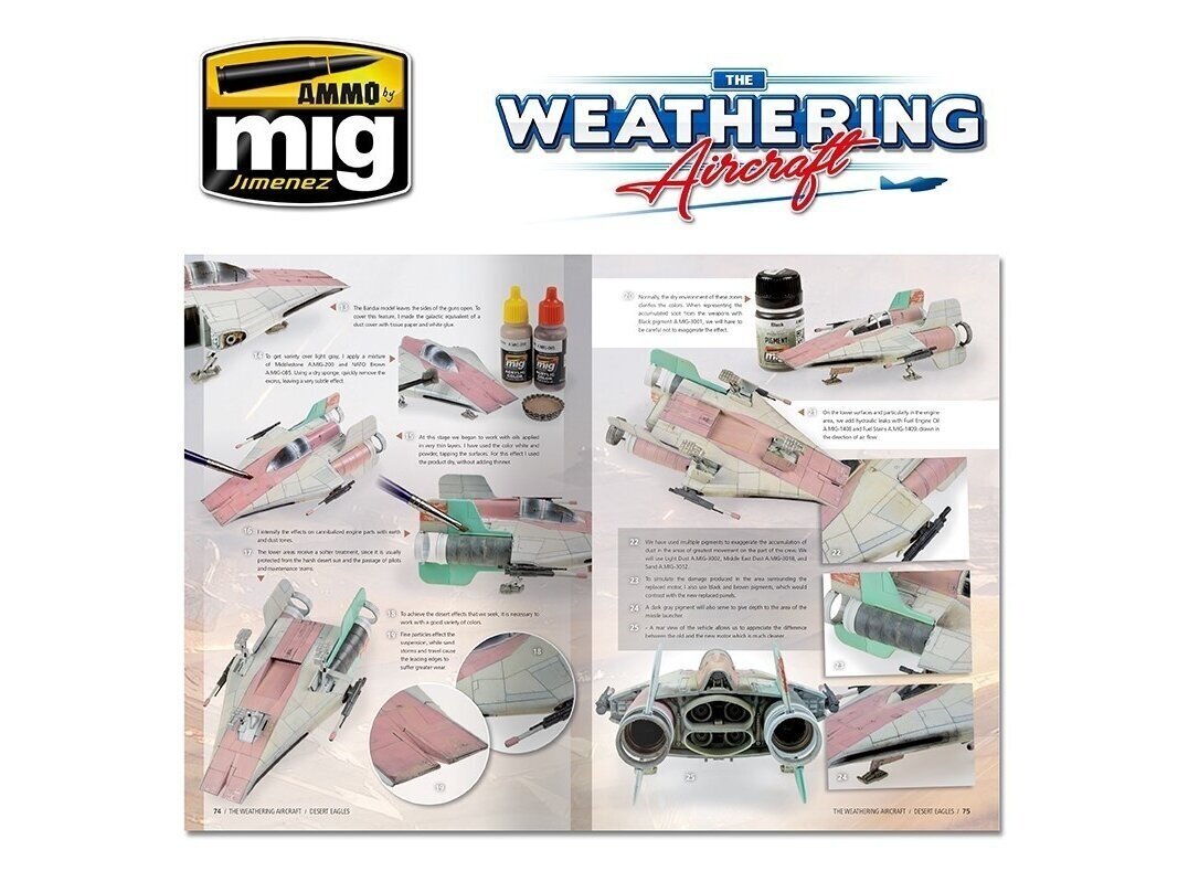 AMMO MIG - The Weathering Aircraft 09. Desert Eagles (English), 5209 цена и информация | Liimitavad mudelid | kaup24.ee