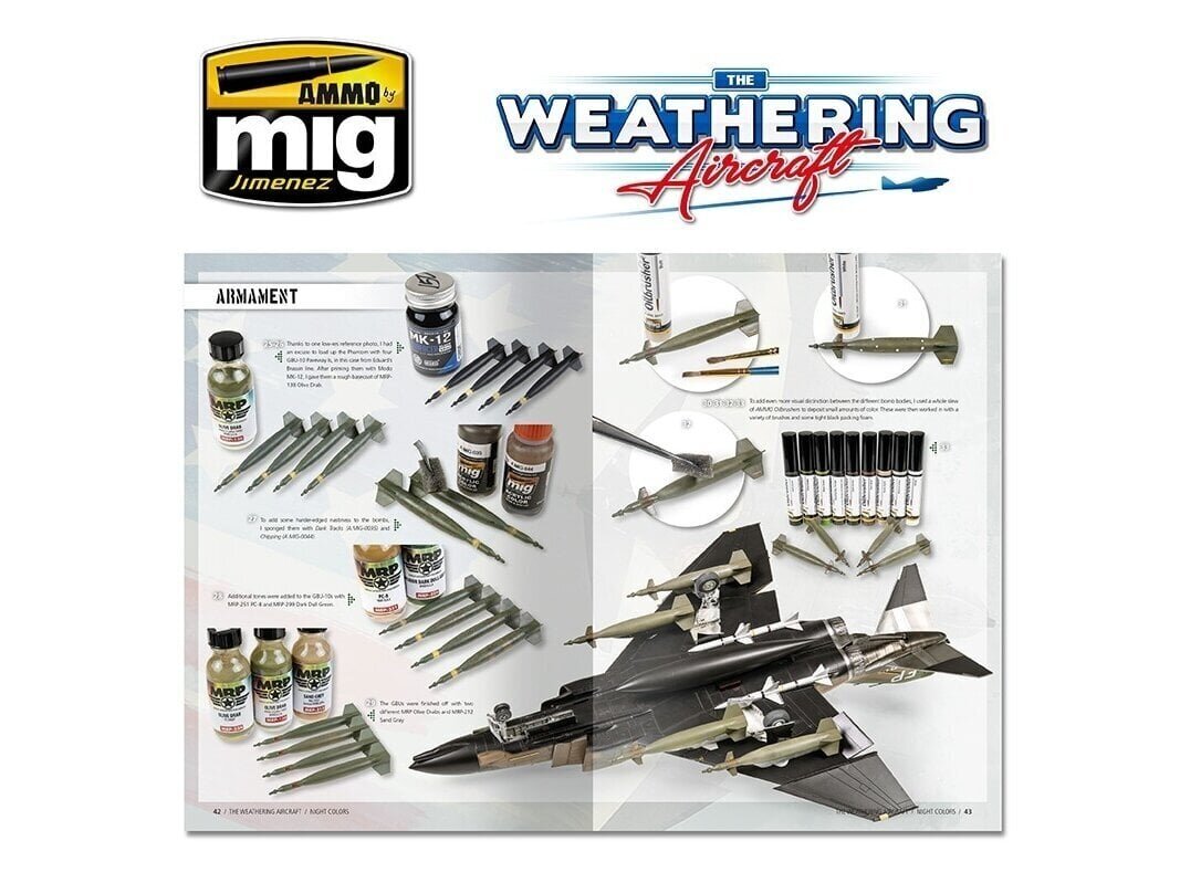 AMMO MIG - The Weathering Aircraft 14. Night Colors (English), 5214 цена и информация | Liimitavad mudelid | kaup24.ee