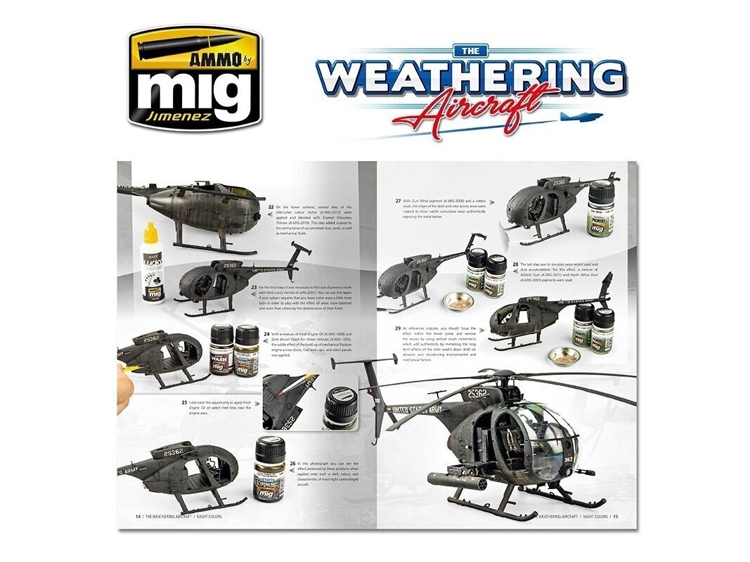 AMMO MIG - The Weathering Aircraft 14. Night Colors (English), 5214 цена и информация | Liimitavad mudelid | kaup24.ee