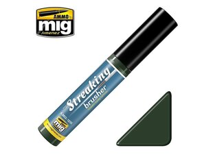 AMMO MIG Streakingbrusher Green-Grey Grime 1256 hind ja info | Kunstitarbed, voolimise tarvikud | kaup24.ee