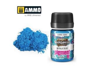 AMMO MIG - Пигмент Metallic Blue, 35ml, 3046 цена и информация | Принадлежности для рисования, лепки | kaup24.ee