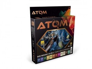 Akrüülvärvide komplekt Ammo Mig - Atom Basic Wargames Colors II, 20707 hind ja info | Kunstitarbed, voolimise tarvikud | kaup24.ee