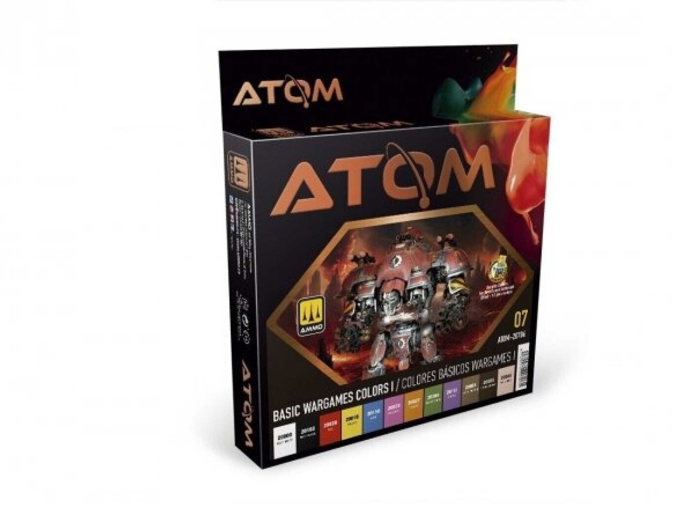 Akrüülvärvide komplekt Ammo Mig - Atom Basic Wargames Colors I, 20706 hind ja info | Kunstitarbed, voolimise tarvikud | kaup24.ee