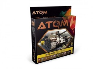 Akrüülvärvide komplekt Ammo Mig Atom Rust & Tracks, 20703 hind ja info | Kunstitarbed, voolimise tarvikud | kaup24.ee