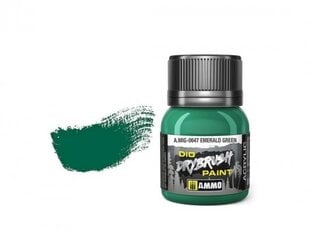 Värv Ammo Mig Drybrush Emerald Green 0647, 40 ml, roheline hind ja info | Kunstitarbed, voolimise tarvikud | kaup24.ee