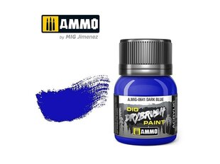 Värv Ammo Mig Drybrush Dark Blue 0641, 40 ml, sinine hind ja info | Kunstitarbed, voolimise tarvikud | kaup24.ee