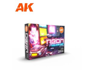 Akrüülvärvide komplekt AK Interactive 3rd generation Neon Colors, AK11610 hind ja info | Kunstitarbed, voolimise tarvikud | kaup24.ee