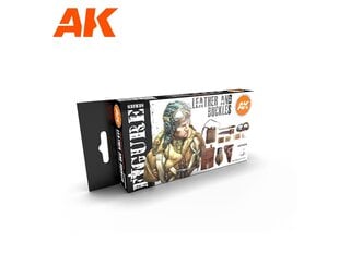 AK Interactive - 3rd generation - Aкрил набор красок Leather and Buckles, AK11620 цена и информация | Принадлежности для рисования, лепки | kaup24.ee