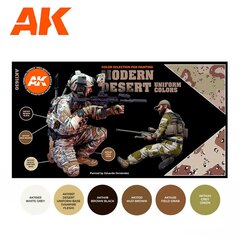 Набор акриловых красок Modern desert uniform colors, AK11630 цена и информация | Принадлежности для рисования, лепки | kaup24.ee