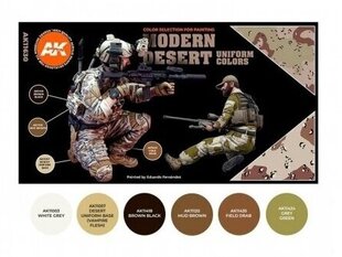 Набор акриловых красок Modern desert uniform colors, AK11630 цена и информация | Принадлежности для рисования, лепки | kaup24.ee