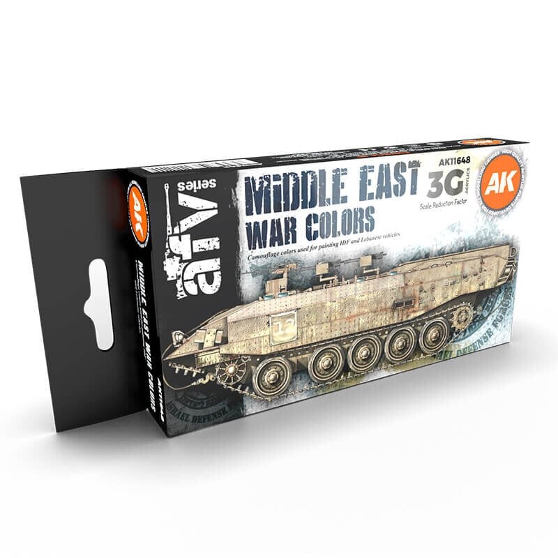 Akrüülvärvide komplekt AK Interactive 3rd generation Middle East War Colors, AK11648 hind ja info | Kunstitarbed, voolimise tarvikud | kaup24.ee