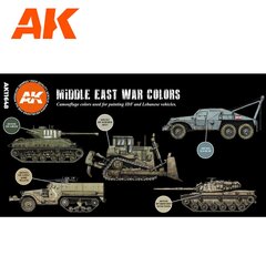 Akrüülvärvide komplekt AK Interactive 3rd generation Middle East War Colors, AK11648 hind ja info | Kunstitarbed, voolimise tarvikud | kaup24.ee