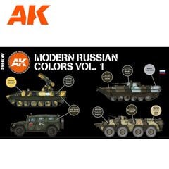 Набор акриловых красок Modern Russian Colors Vol 1, AK11662 цена и информация | Принадлежности для рисования, лепки | kaup24.ee