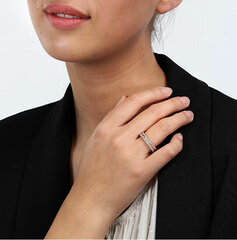 Kullatud sädelev sõrmus läbipaistvate tsirkoonidega Morellato SAVP090 hind ja info | Sõrmused | kaup24.ee
