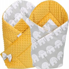 Kahepoolne beebitekk Babymam, 80x80 cm, yellow/gray hind ja info | Beebipadjad ja -tekid | kaup24.ee