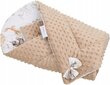 Kahepoolne beebitekk Babymam, 80x80 cm, beige/white hind ja info | Beebipadjad ja -tekid | kaup24.ee