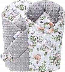 Kahepoolne beebitekk Babymam, 80x80 cm, gray/white hind ja info | Beebipadjad ja -tekid | kaup24.ee