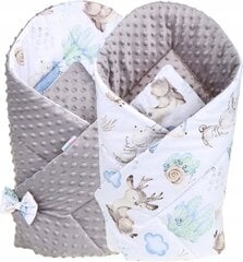 Kahepoolne beebitekk Babymam, 80x80 cm, gray/white hind ja info | Beebipadjad ja -tekid | kaup24.ee