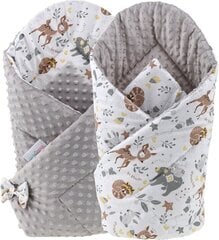 Kahepoolne beebitekk Babymam, 80x80 cm, gray/white hind ja info | Beebipadjad ja -tekid | kaup24.ee