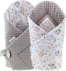 Kahepoolne beebitekk Babymam, 80x80 cm, gray/white hind ja info | Beebipadjad ja -tekid | kaup24.ee