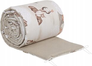 Pehme võrevoodi kaitse Babymam, 180x30 cm, Beige hind ja info | Laste ohutustarvikud | kaup24.ee