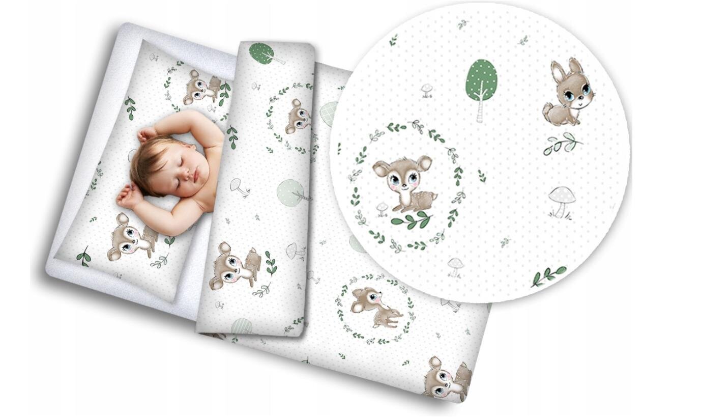 Babymam laste voodipesu komplekt 120x90, 3-osaline цена и информация | Beebide ja laste voodipesu | kaup24.ee