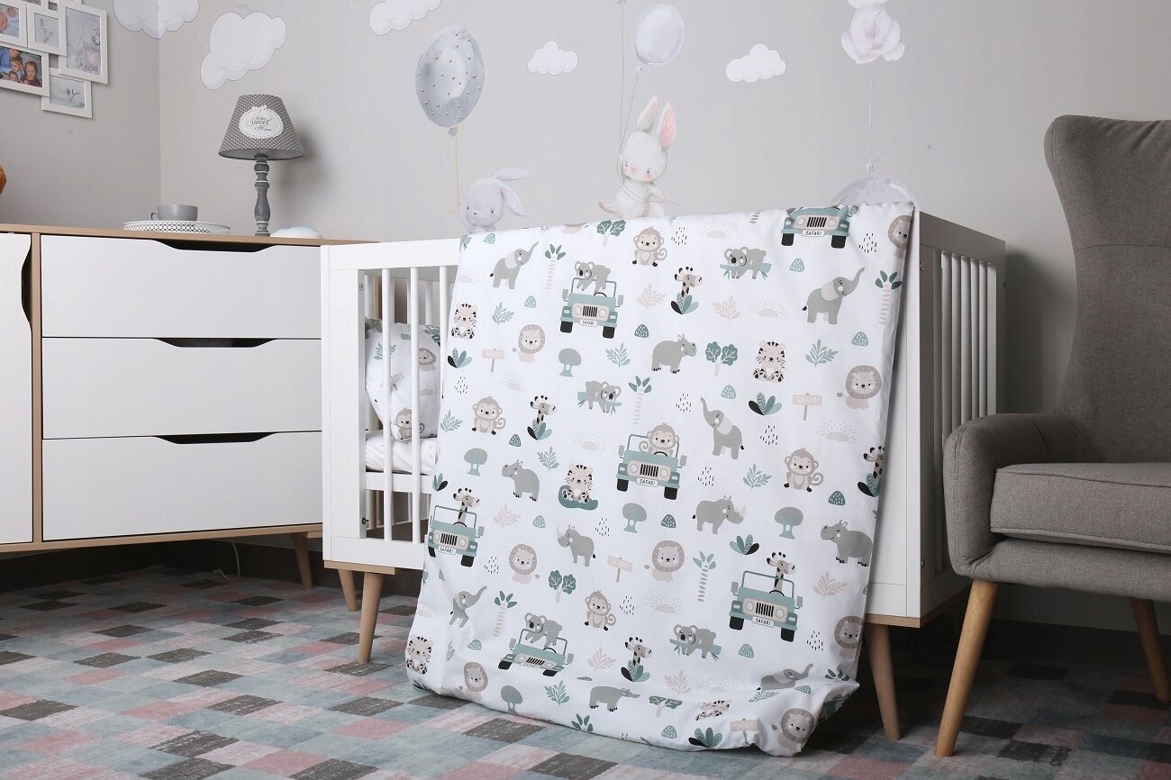 Babymam laste voodipesu komplekt 120x90, 3-osaline цена и информация | Beebide ja laste voodipesu | kaup24.ee