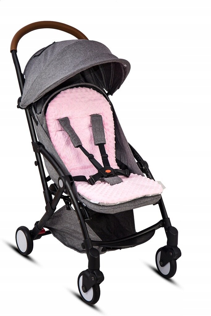 Kahepoolne istmepehmendus vankrisse Babymam, Pink, 71x35 cm цена и информация | Vankrite tarvikud | kaup24.ee