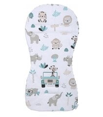 Двусторонний вкладыш в коляску  Babymam, Gray, 71x35 cm цена и информация | Аксессуары для колясок | kaup24.ee