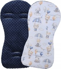 Двусторонний вкладыш в коляску  Babymam, Blue, 71x35 cm цена и информация | Аксессуары для колясок | kaup24.ee