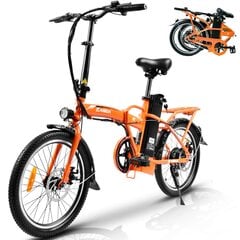 Elektrijalgratas Kaisda K7S, 20", oranž, 250W, 12,5Ah hind ja info | Elektrirattad | kaup24.ee