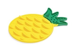 Lakkumismatt Beeztees Pineapple, kollane hind ja info | Toidukausid loomadele | kaup24.ee
