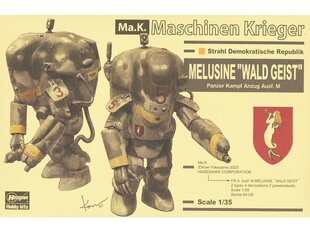 Конструктор Hasegawa - Maschinen Krieger: Melusine “Waldgeist” Panzer Kampf Anzug Ausf M, 1/35, 64128 цена и информация | Конструкторы и кубики | kaup24.ee