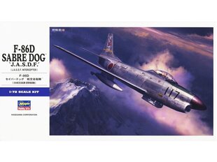 Mudel Hasegawa - North American F-86D Sabre Dog `J.A.S.D.F.´ [J.A.S.D.F. Interceptor], 1/72, 01579 цена и информация | Конструкторы и кубики | kaup24.ee