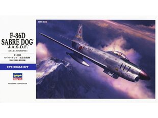 Mudel Hasegawa - North American F-86D Sabre Dog `J.A.S.D.F.´ [J.A.S.D.F. Interceptor], 1/72, 01579 hind ja info | Klotsid ja konstruktorid | kaup24.ee