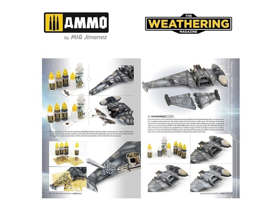 AMMO MIG - The Weathering Magazine 37 - Airbrush 2.0 (English), 4536 hind ja info | Klotsid ja konstruktorid | kaup24.ee