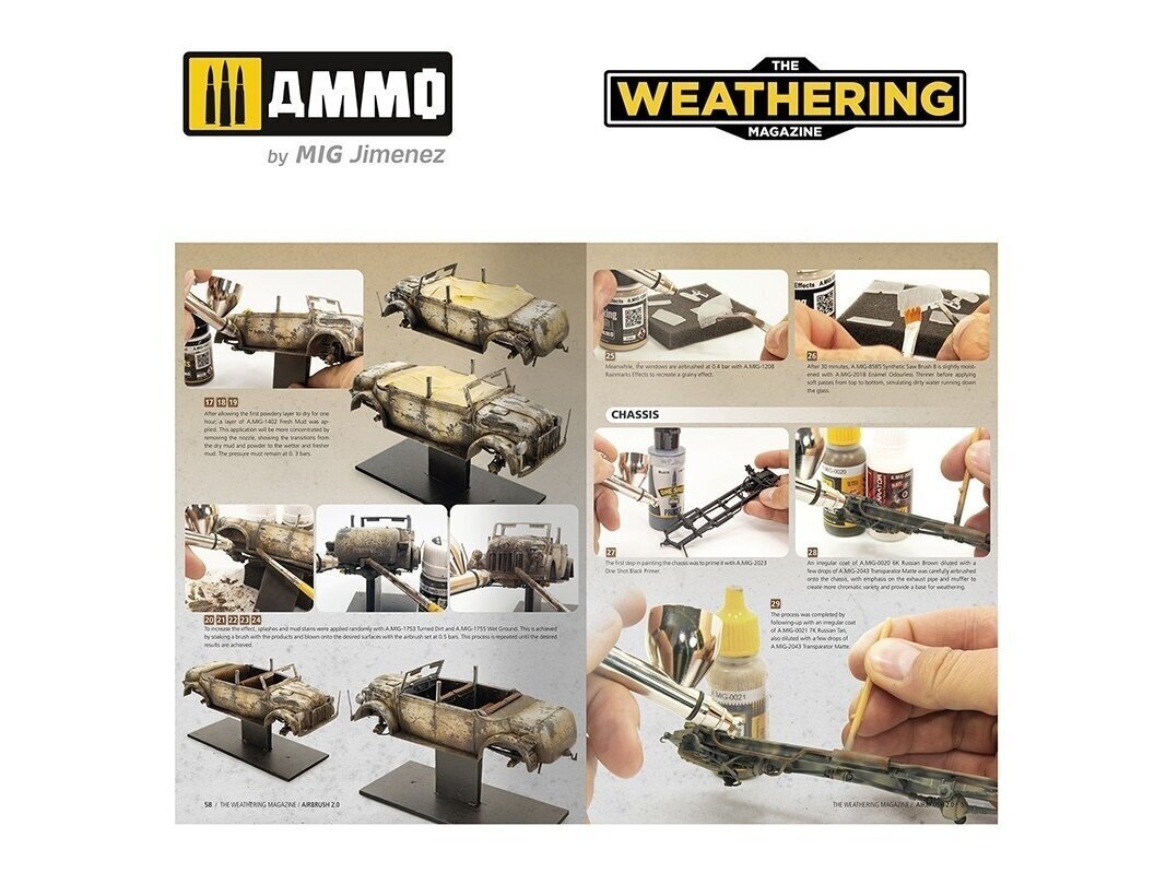 AMMO MIG - The Weathering Magazine 37 - Airbrush 2.0 (English), 4536 hind ja info | Klotsid ja konstruktorid | kaup24.ee