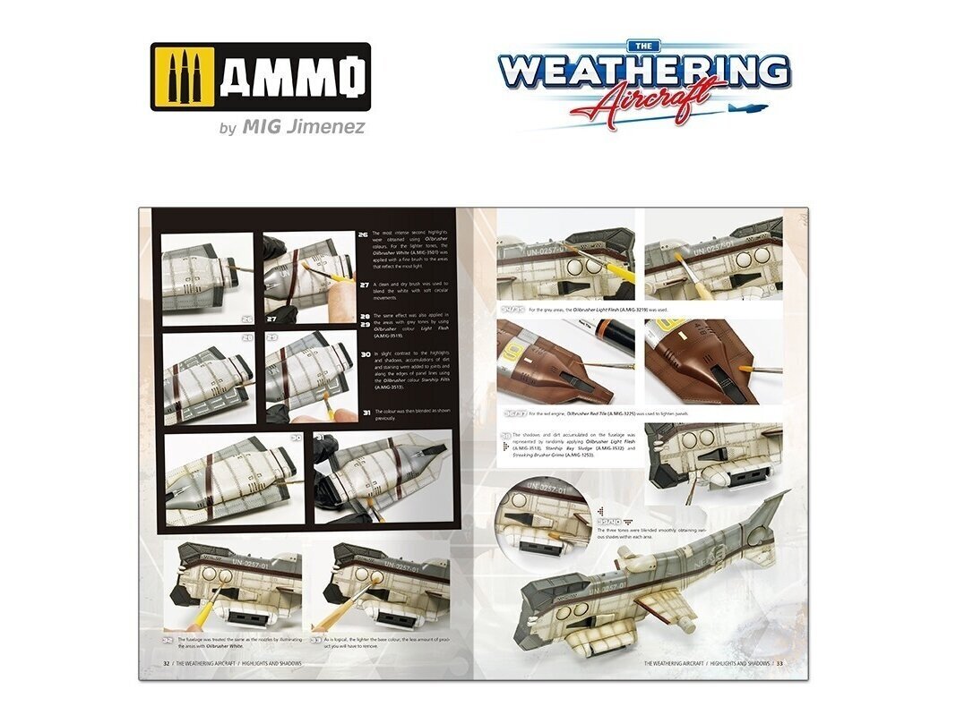Konstruktor AMMO MIG - The Weathering Aircraft 22. Highlights and Shadows (English), 5222 hind ja info | Liimitavad mudelid | kaup24.ee