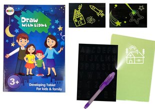 Maagiline tahvelarvuti heledate graafiliste tähtedega joonistamiseks hind ja info | Arendavad mänguasjad | kaup24.ee