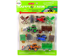 Farm Set Põllumajandusmasinad Traktorid Kärud цена и информация | Игрушки для мальчиков | kaup24.ee