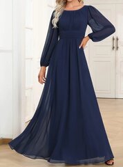 Длинное женское платье EverPretty, темно-синее цена и информация | Платья | kaup24.ee