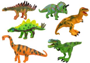 Dinosauruste figuuride komplekt, mudelid, 6 osa, tarvikud цена и информация | Игрушки для мальчиков | kaup24.ee